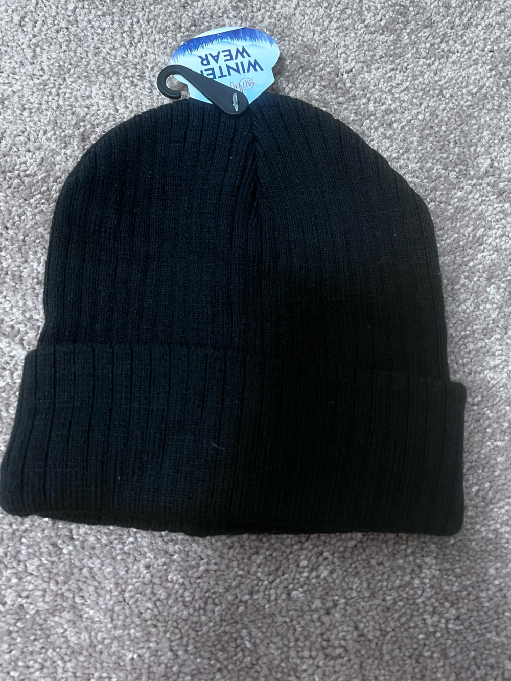 NEW Unisex black beanie one size